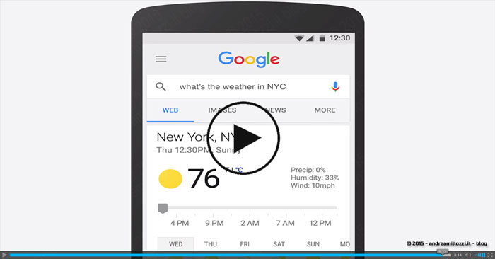 Andrea Millozzi blog - Il video del nuovo Google Now 2015