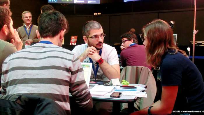 Andrea Millozzi blog - Hackathon: The Big Hack, Maker Faire Roma 2015 - team al lavoro