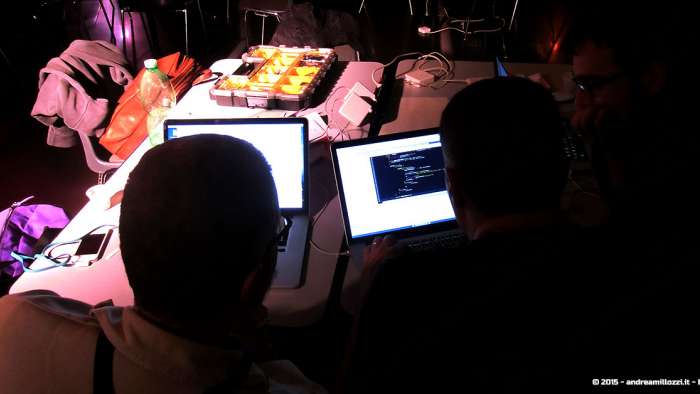 Andrea Millozzi blog - Hackathon: The Big Hack, Maker Faire Roma 2015 - team al lavoro