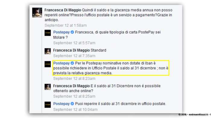 Andrea Millozzi blog | Calcolo ISEE: giacenza media, saldo, Postepay, Paypal, carte prepagate con e senza IBAN e altri consigli utili | risposta ufficiale di Postepay