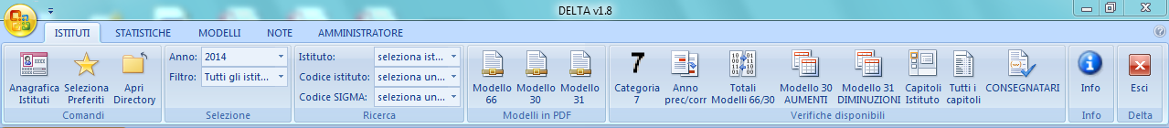 Andrea Millozzi blog - Applicativo Delta | barra comandi
