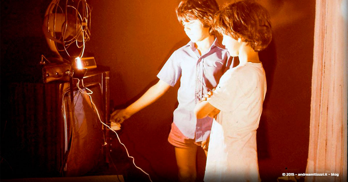 Andrea Millozzi blog - Tecnlogia di altri tempi | il ragazzino al centro sono io