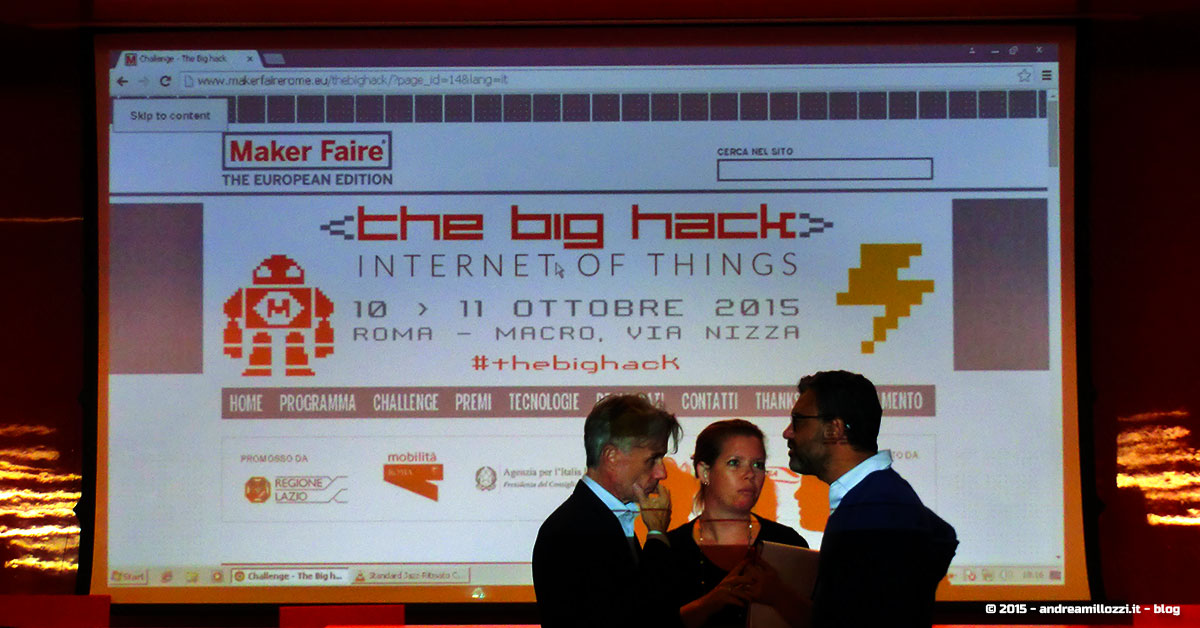 Hackathon | The Big Hack of Maker Faire Roma 2015 - la giuria nomina i vincitori