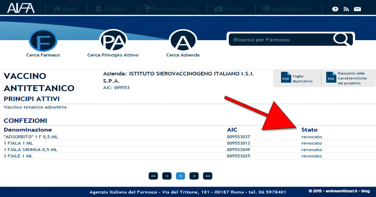 Andrea Millozzi blog | Vaccini e salute | oltre i dati ufficiali, tutto quello che devi sapere prima di fare il vaccino | vaccini che ogni anno vengono ritirati dal mercato