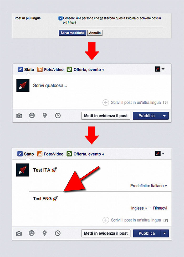 abilitare la funzione per scrivere Pagine multilingua | passaggi abilitare la funzione per scrivere Pagine multilingua | passaggi