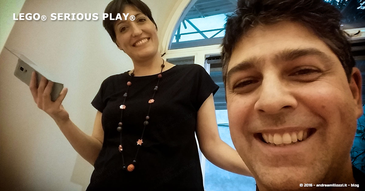 Andrea Millozzi blog | Lego Serious Play | il problem solving collaborativo per effettuare il brain storming e facilitare il team building giocando | io e Paola Andrea Millozzi blog | Lego Serious Play | il problem solving collaborativo per effettuare il brain storming e facilitare il team building giocando | io e Paola
