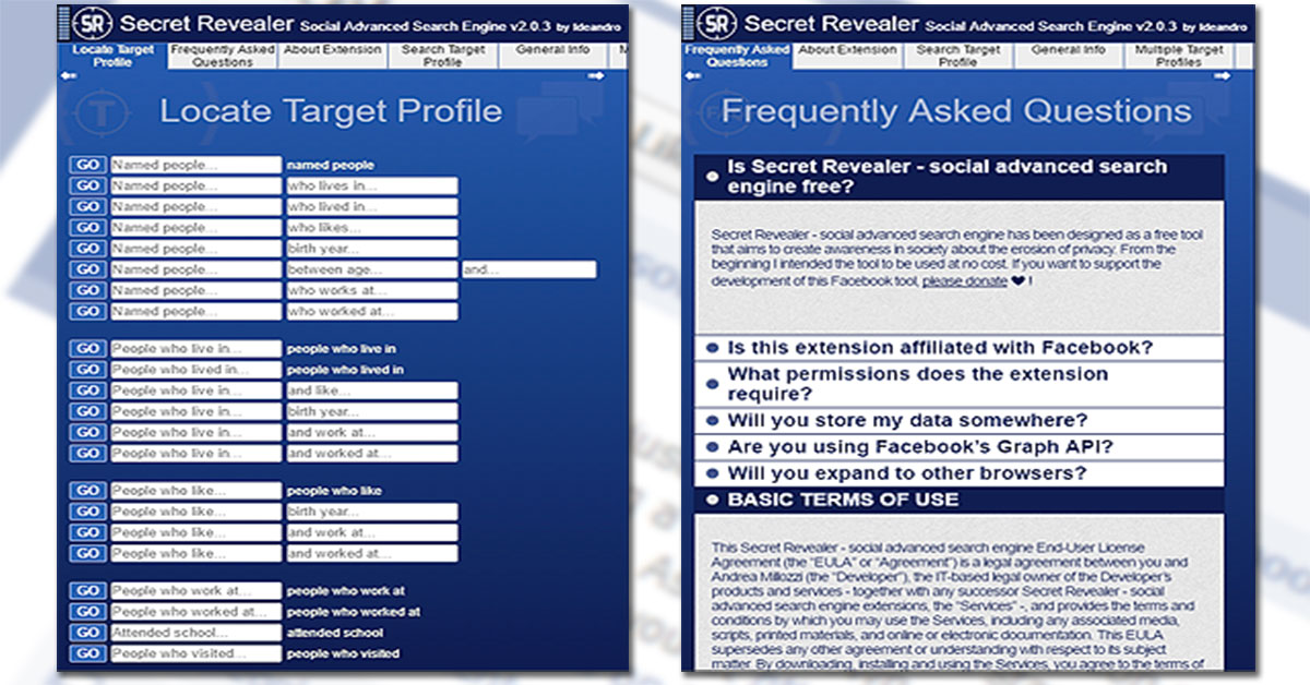 si stanno occupando dei tuoi dati personali a tua insaputa, la buona notizia è che proteggere la privacy è facile come installare un'estensione per il browser | Secret Revealer 4 si stanno occupando dei tuoi dati personali a tua insaputa, la buona notizia è che proteggere la privacy è facile come installare un'estensione per il browser | Secret Revealer 4