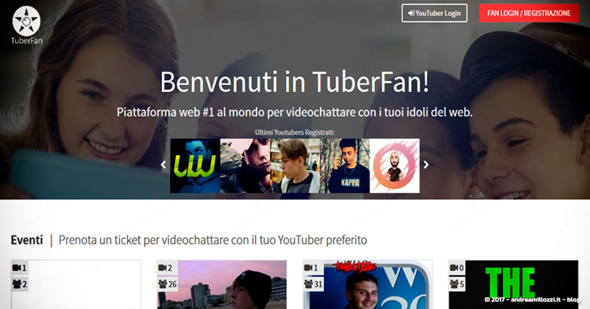 la startup made in Italy che permette ai Fan di videochattare con i loro YouTuber preferiti | il sito la startup made in Italy che permette ai Fan di videochattare con i loro YouTuber preferiti | il sito